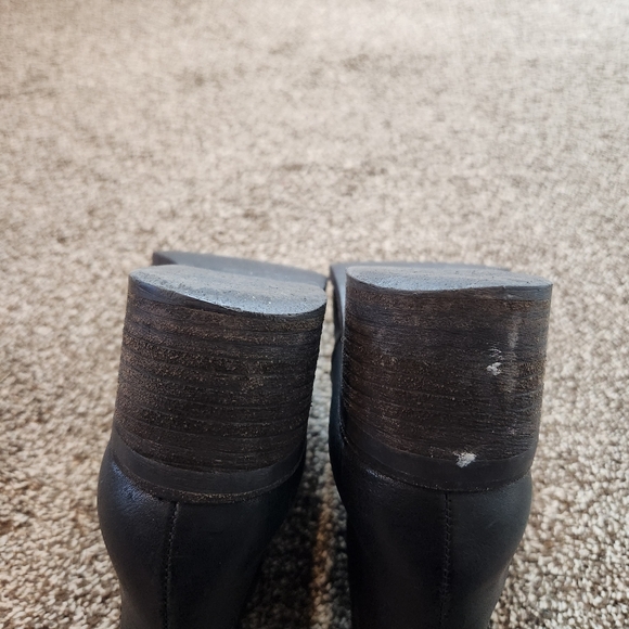 Madewell Black Leather Chelsea Ankle Boots Size 8 - Picture 11 of 12